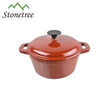 Eco-friendly cookware cast iron casserole cooking pots with enamel coating